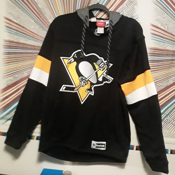 Reebok/NHL/Pittsburgh Penguins Unisex Medium Hooded Jersey - Picture 7 of 16